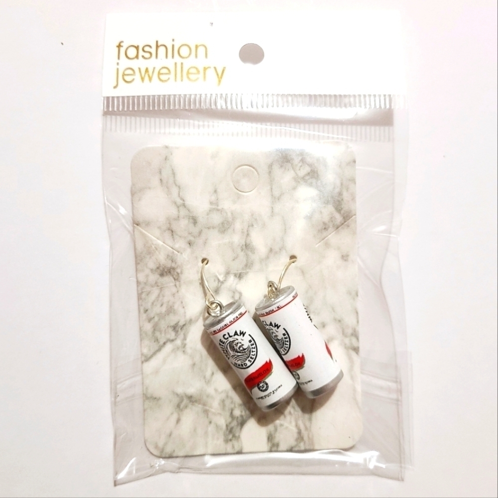 *5 for $20* White Claw Watermelon Can Earrings